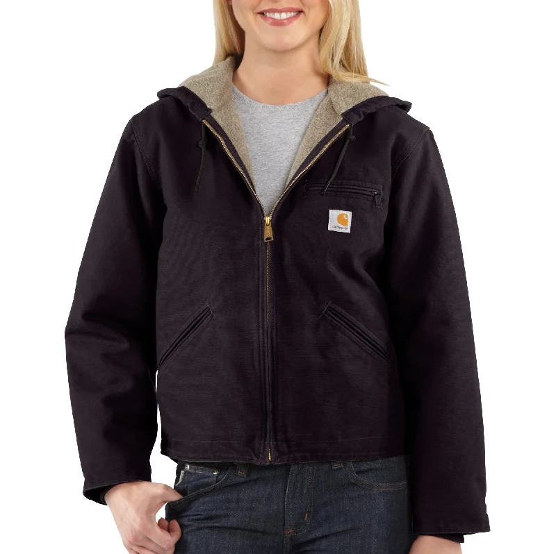 'Carhartt' Women's Sandstone Sierra Jacket - Deep Wine Fleece Jacket Down Jacket Feather Jacket 'Carhartt' Women's Sandstone Sierra Jacket - Deep Wine Fleece Jacket Down Jacket Feather Jacket
