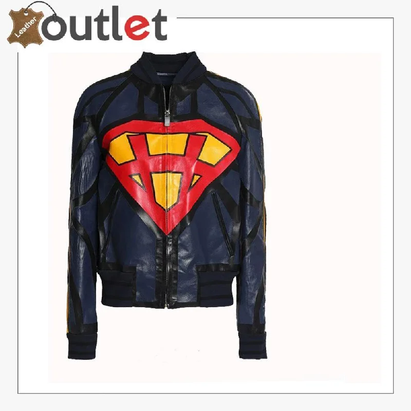 Fashion Printed Leather Jacket Women V-Neck Jacket Boat Neck Jacket Square Neck Jacket