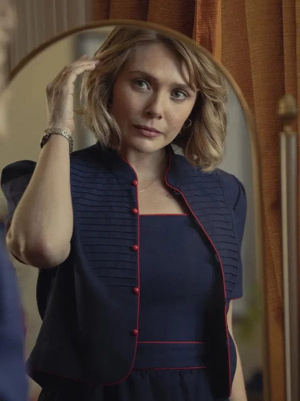 Love and Death Elizabeth Olsen Cropped Jacket Toggled Jacket Drawstring Jacket Belted Jacket Love and Death Elizabeth Olsen Cropped Jacket Toggled Jacket Drawstring Jacket Belted Jacket