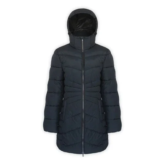 'Boulder Gear' Women's Nevada Mid Puffy Jacket - Black One-Shoulder Jacket Off-the-Shoulder Jacket Asymmetrical Jacket 'Boulder Gear' Women's Nevada Mid Puffy Jacket - Black One-Shoulder Jacket Off-the-Shoulder Jacket Asymmetrical Jacket