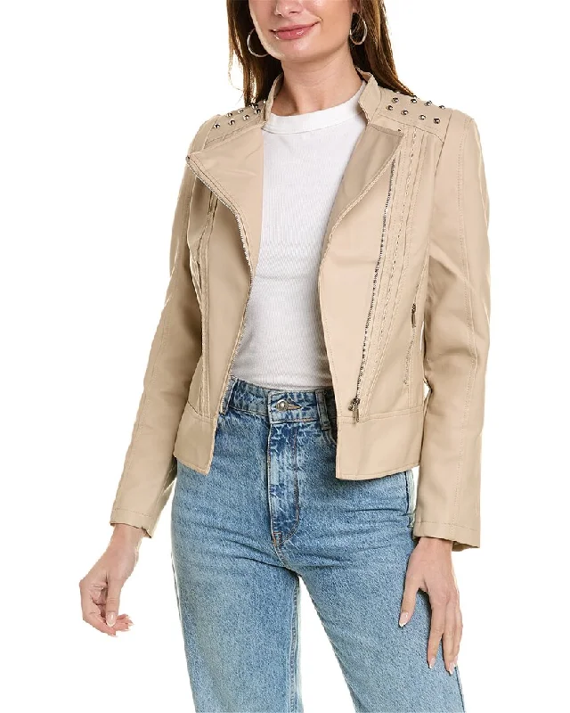 RENE LION Moto Jacket Fleece Jacket Down Jacket Feather Jacket