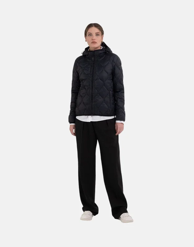 Replay Recycled Quilted Black Ladies Jacket