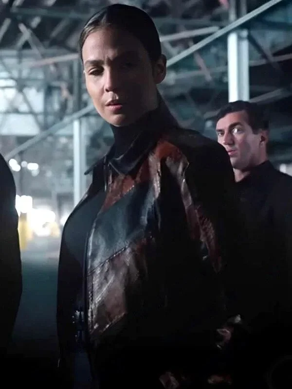 The Company You Keep Daphne Finch Leather Jacket Zippered Front Buttoned Front Snap Front The Company You Keep Daphne Finch Leather Jacket Zippered Front Buttoned Front Snap Front