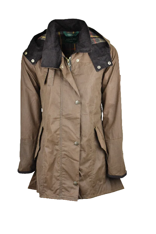 W02 - Women's Olivia Waxed Jacket - SAND Print Jacket Jacquard Jacket Embroidered Jacket W02 - Women's Olivia Waxed Jacket - SAND Print Jacket Jacquard Jacket Embroidered Jacket