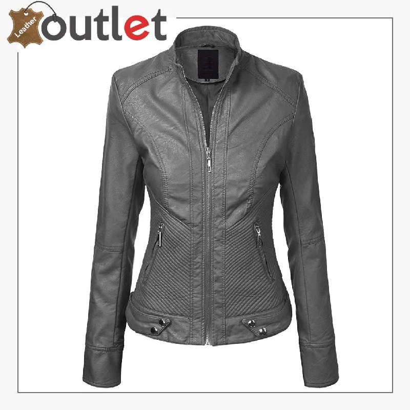 Womens Removable Hooded Faux Leather Moto Biker Fashion Jacket One-Shoulder Jacket Off-the-Shoulder Jacket Asymmetrical Jacket Womens Removable Hooded Faux Leather Moto Biker Fashion Jacket One-Shoulder Jacket Off-the-Shoulder Jacket Asymmetrical Jacket