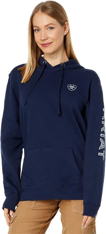 Ariat Women's Logo Hoodie Hoodie with Hem Raw Edge Edgy Unfinished