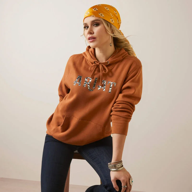 REAL Cow Hyde Woman's Hoodie | 10046453 Hoodie with Cuffed Sleeves Snug Secure