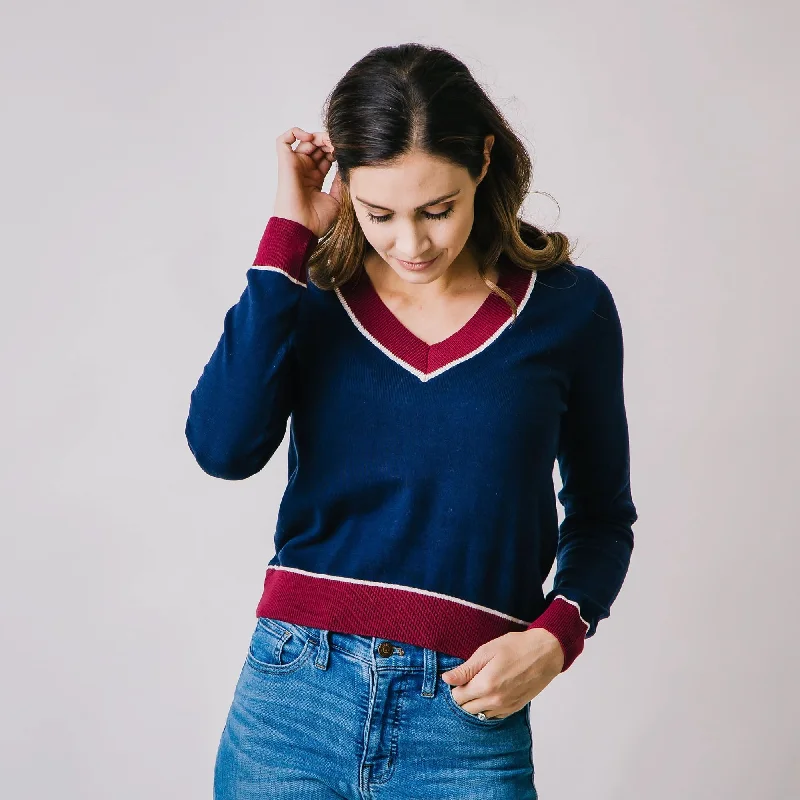 V-Neck Sweater Hooded Sweater Collared Sweater Shawl Collar