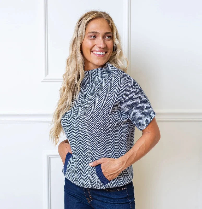 Mock Neck Short Sleeve Sweater Turtle Neck Boat Neck Asymmetrical Neck