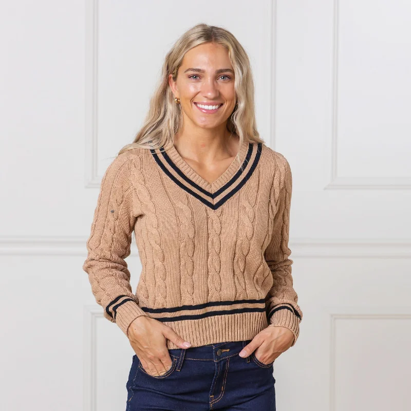 V-Neck Cricket Sweater High Neck Crew Neck V-Neck