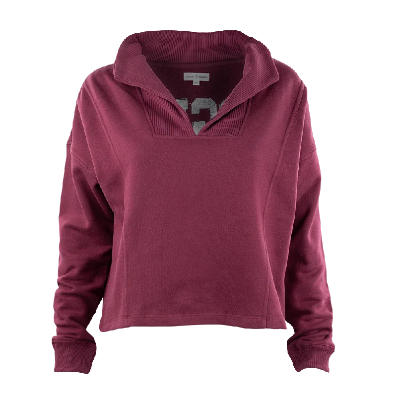 Aggies Collared Sweatshirt Hoodie with Fur Luxurious Winter