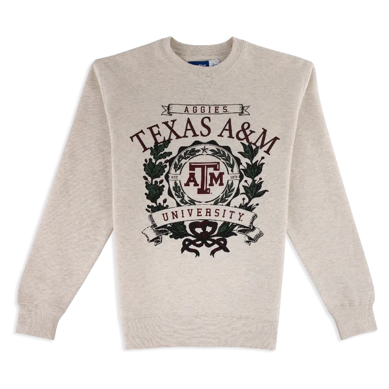 Texas A&M Aggies Leaves Seal Sweatshirt Hoodie with Toggle Buttons Decorative Unique Texas A&M Aggies Leaves Seal Sweatshirt Hoodie with Toggle Buttons Decorative Unique