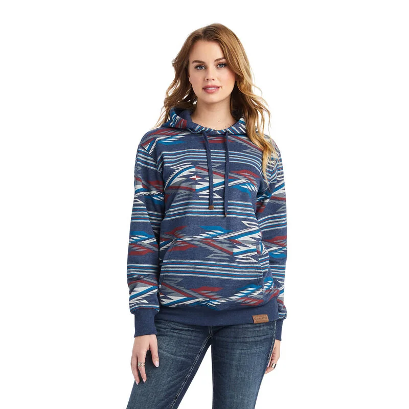 Ariat Women's All Over print Chimayo Hoodie 10042137 Hoodie with Cropped Fit Short Trendy Ariat Women's All Over print Chimayo Hoodie 10042137 Hoodie with Cropped Fit Short Trendy