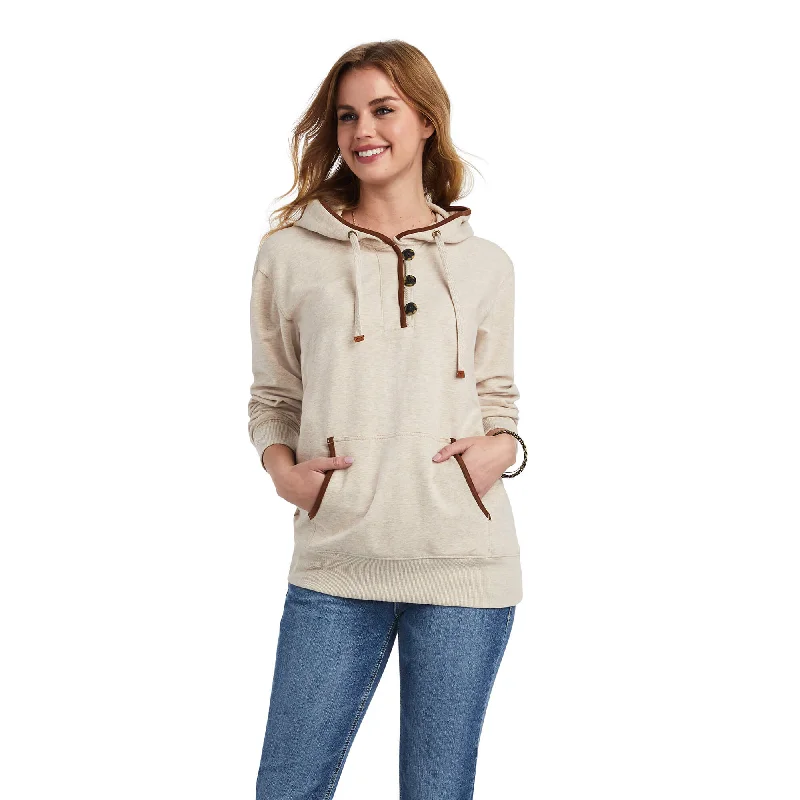 Ariat WOMEN'S Style No. 10042239 REAL Elevated Hoodie Hoodie with Longline Fit Extended Stylish Ariat WOMEN'S Style No. 10042239 REAL Elevated Hoodie Hoodie with Longline Fit Extended Stylish