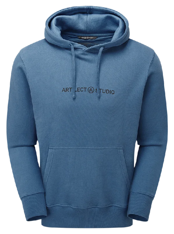 Branded Hoodie - Blue Steel Hoodie with Snap Buttons Easy Quick