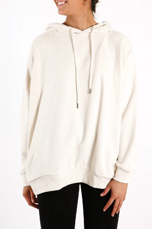 Baggy Hoodie Unbleached Hoodie with Logo Branding Identity
