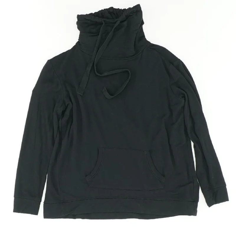 Black Solid Hoodie Hoodie with Neon Bright Vibrant
