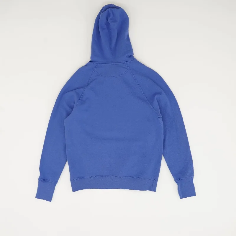 Blue Solid Hoodie Hoodie with Pastel Soft Subtle