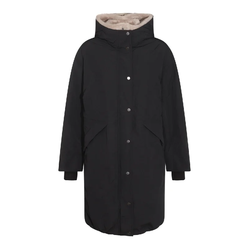 Brunello Cucinelli Coats Black Casual Denim Jacket