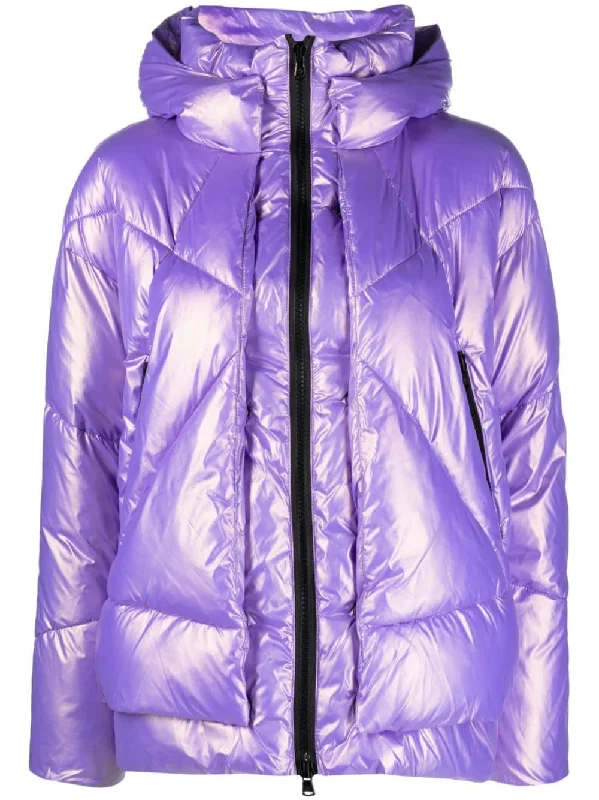 Canadian Coats Purple Modern Asymmetric Coat