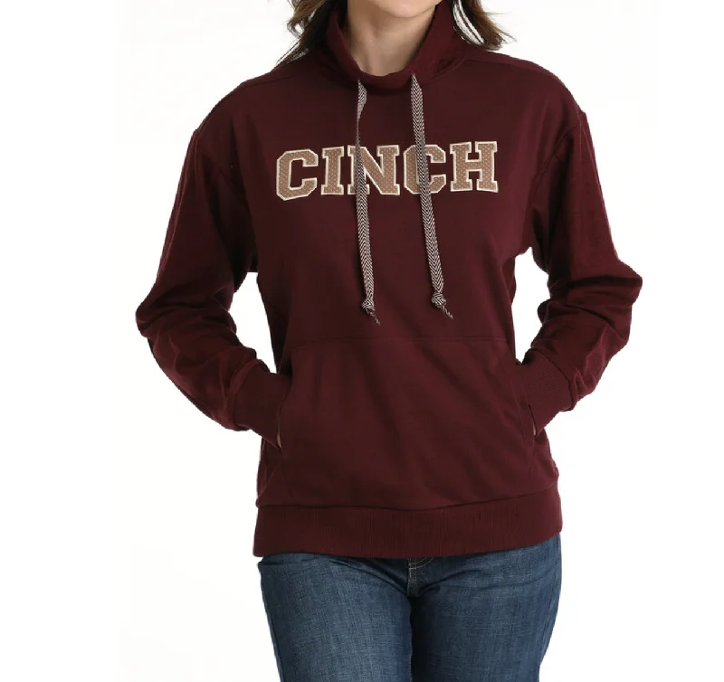 Cinch Logo Hoodie Women's MAK9204001 Hoodie with Pocket Utility Practical