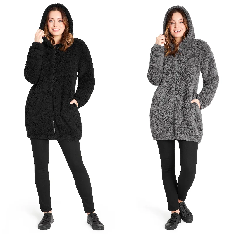 CityComfort Hoodies for Women and Teens, Fluffy Teddy Fleece Hoodie Hoodie with Mock Neck Collared Structured CityComfort Hoodies for Women and Teens, Fluffy Teddy Fleece Hoodie Hoodie with Mock Neck Collared Structured
