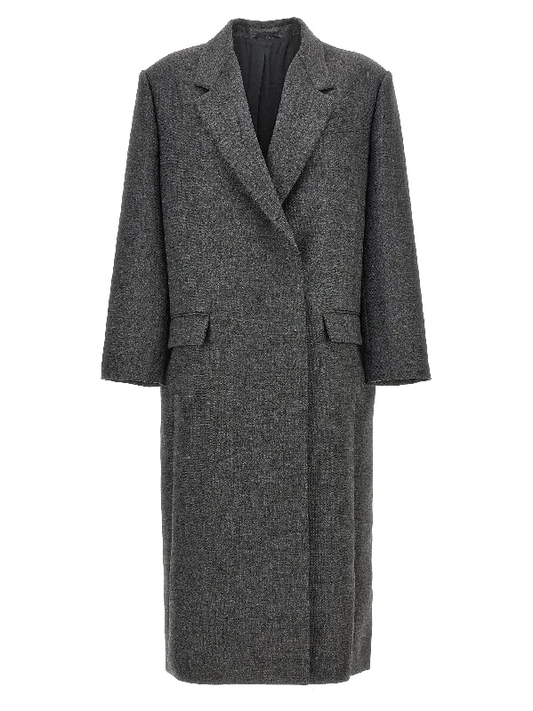 Double-breasted Coat Reversible Quilted Jacket