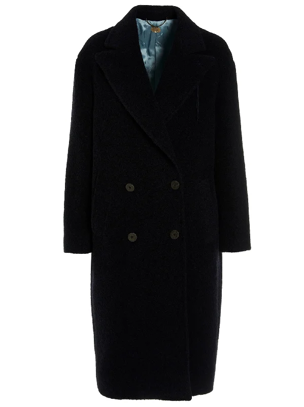 Double-breasted Coat Sporty Zip-Up Jacket