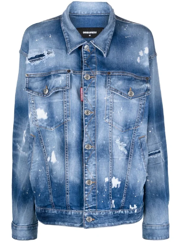 Dsquared2 Coats Denim Flowy Lightweight Kimono