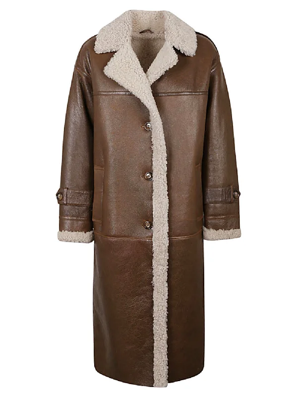 Enes Coats Camel Structured Wool Blazer