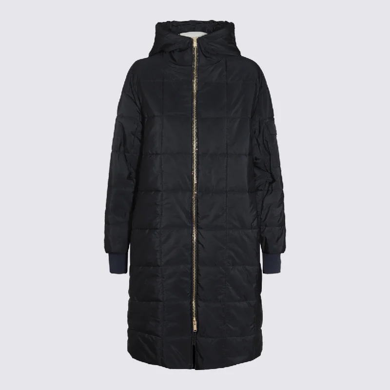 Fabiana Filippi Coats Blue Soft Thermal Overcoat
