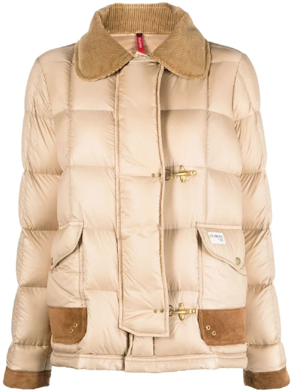 Fay Coats Beige Plush Faux Fur Bolero