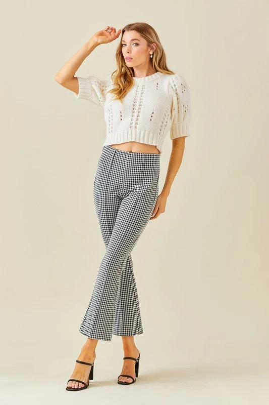 Gabby Crop Sweater Fitted Loose Oversized