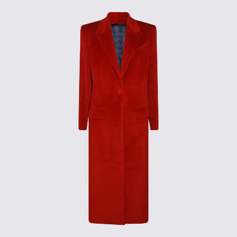 Givenchy Coats Red Chic Oversized Blazer