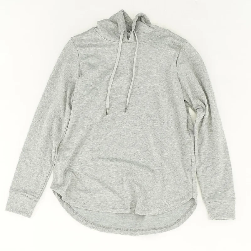 Gray Solid Hoodie Hoodie with Cropped Fit Short Trendy