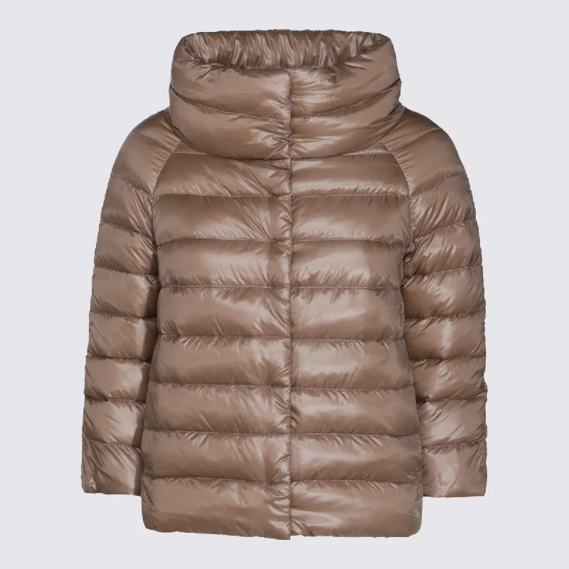 Herno Coats Dove Grey Softshell Outdoor Jacket