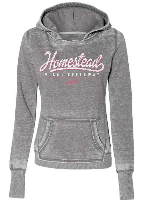 Ladies Homestead-Miami Speedway Hooded Sweatshirt Hooded Sweatshirt Casual Wear Street Style