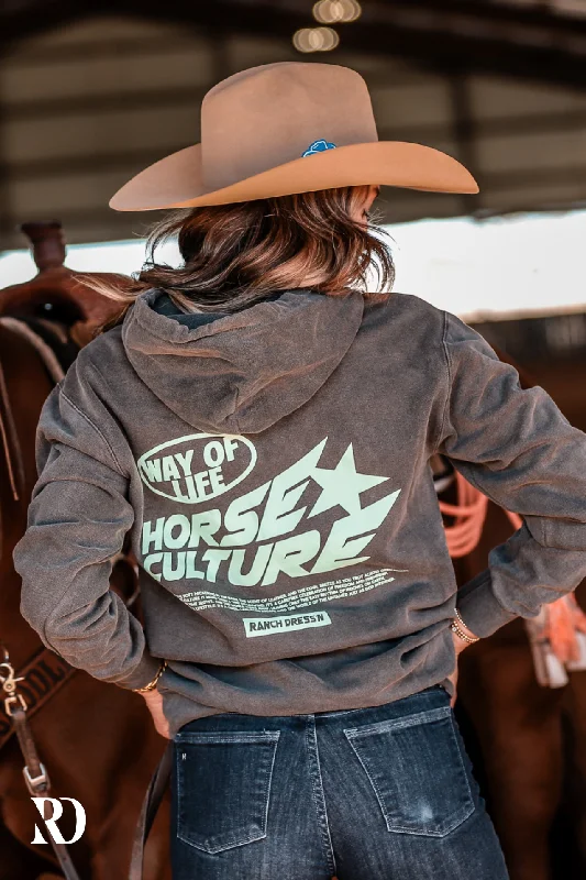HORSE CULTURE | HOODIE Hoodie with Lining Warm Insulated