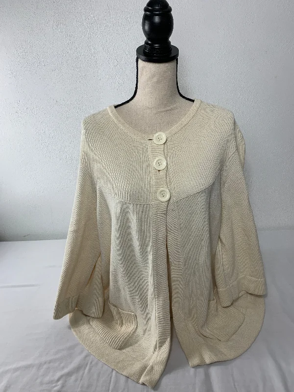 Jones New York Sport Woman Sweater size 1x Ribbed Striped Patterned