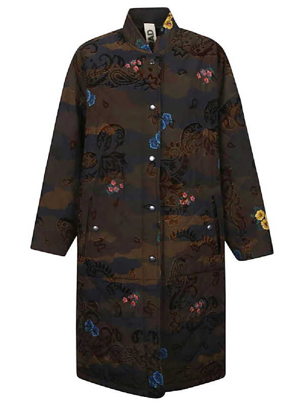 Konrad Coats Green Belted Midi-Length Coat
