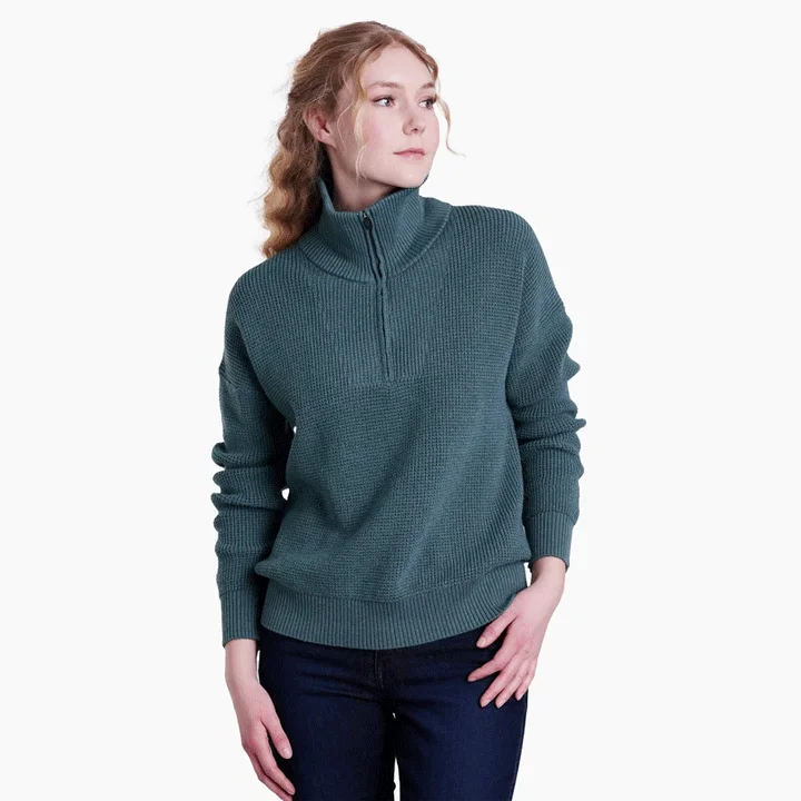 Kuhl Norda 1/4 Zip Sweater Womens Nylon Fabric Polyester Fabric Spandex Fabric