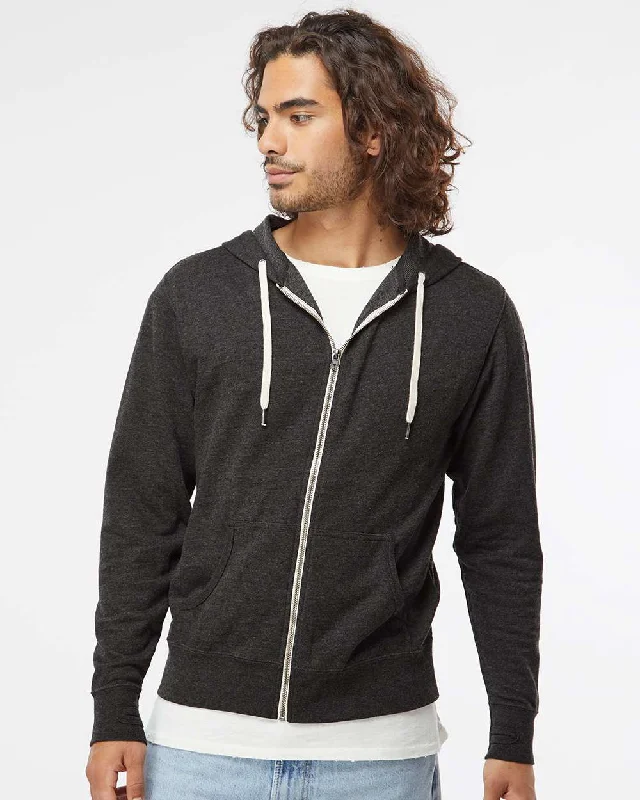 Lightweight Loopback Terry Full-Zip Hooded Sweatshirt Hoodie with Mesh Breathable Sporty Lightweight Loopback Terry Full-Zip Hooded Sweatshirt Hoodie with Mesh Breathable Sporty