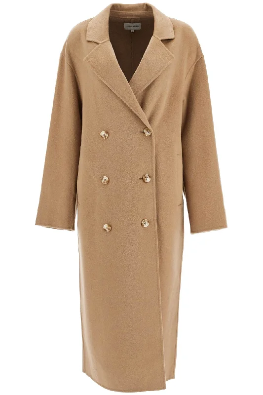 Long Wool And Cashmere Coat 'borne Plush Faux Fur Bolero