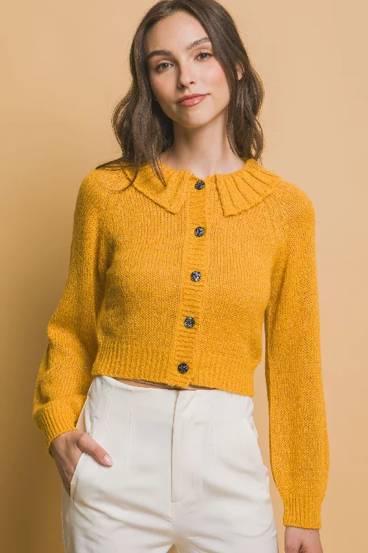 Short collard sweater Denim Fabric Leather Fabric Suede Fabric