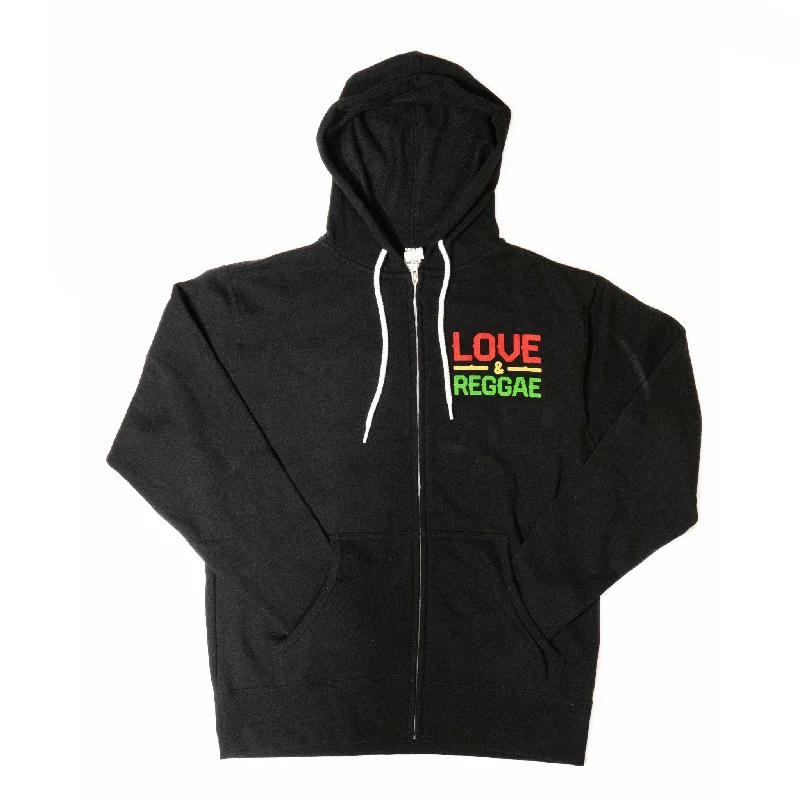 Collie Buddz - Love & Reggae Full-Zip Hoodie Hoodie with Turtle Neck Cozy Winter