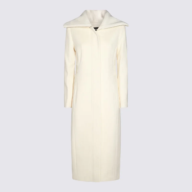 Mackage Coats White Drape Front Waterfall Coat
