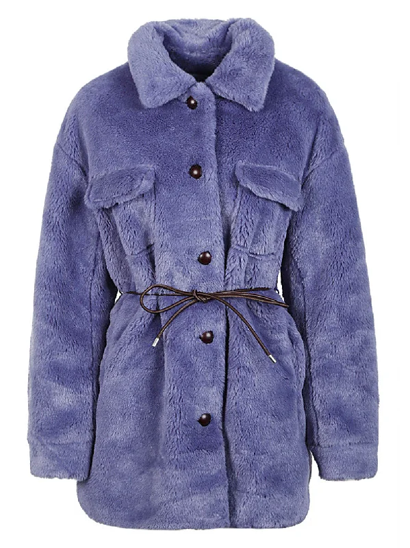 Molliolli Coats Grey Military-Inspired Jacket