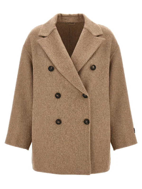 Monile Double-breasted Coat Classic Riding Jacket