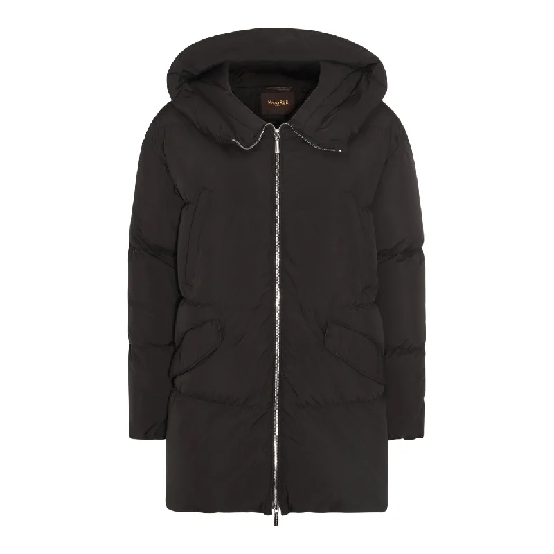 Moorer Coats Black Elegant Wool Jacket
