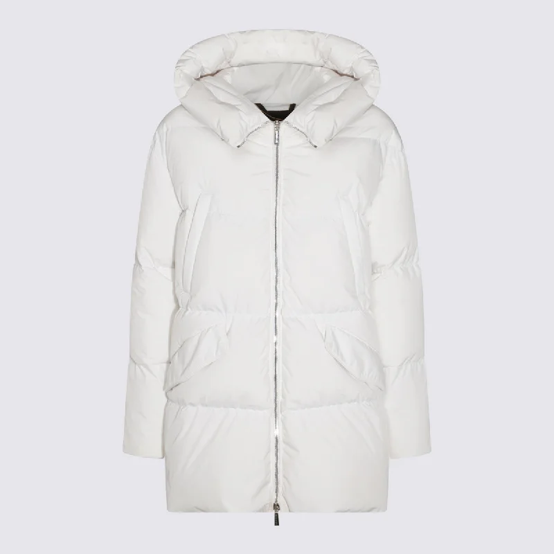 Moorer Coats White Fitted Tailored Blazer